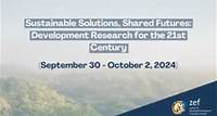 Sustainable Solutions, Shared Futures: Development Research for the 21st Century