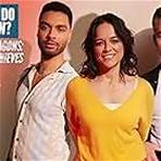 Michelle Rodriguez, Chris Pine, and Regé-Jean Page in How Well Do You Know Your IMDb Page? (2020)