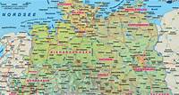 Karte von Norddeutschland (Region in Deutschland) | Welt-Atlas.de