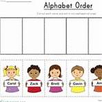Alphabet Order Kids put names in alphabetical order in this worksheet.