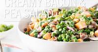 Creamy Bacon & Pea Salad