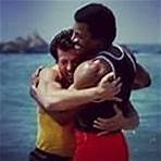 Sylvester Stallone and Carl Weathers in Rocky III (1982)