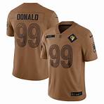 Men's Los Angeles Rams Aaron Donald Nike Brown 2023 Salute To Service Limited Jersey