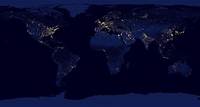 World Map of Cities at Night World Map of Earth's illumination at Night.