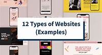 12 Types of Websites (Examples)