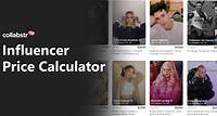 Influencer Price Calculator for Instagram, TikTok, YouTube