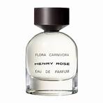 Flora Carnivora Our first true floral scent. Earthy vetiver meets soft jasmine, tuberose and bright orange flower. Available: 50mL bottle, 8mL travel spray. Perfumer: Céline Barel