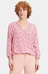 CASUAL-MIT MUSTER - Bluse - cream pink