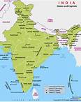 Indian States and Capitals on Map | List of All India's 8 UTs and 28 States with Capitals Cities