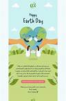 Earth Day email template "Green future" for business industry mobile view