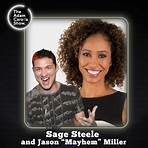 Sage Steele and Jason “Mayhem” Miller