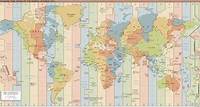 CIA Time Zone Map of the World