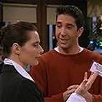 Isabella Rossellini and David Schwimmer in Friends (1994)