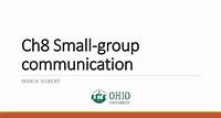 Ch8 small group communication power point