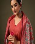 Buy Anayna Anarkali Pure Cotton Kurta With Trousers & Dupatta - - Apparel for Women