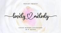 Lovely Melody Font | R Studio | FontSpace
