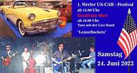 Stadthalle Werl 1. Werler US-CAR Festival - anschließend Rock`n`Roll Party mit Live-Band in der Stadthalle Werl
