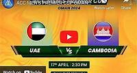 LIVE CRICKET STREAMING ACC Men's Premier Cup Oman 2024 | United Arab Emirates vs Cambodia Group B