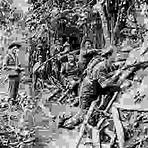 U.S. troops occupying a position near Manila during the Spanish-American War.