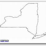 printable New York outline map