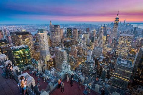 Top of the Rock Observation Deck Ascend 70 floors into the sky and take in sweeping 360-degree city views from our three viewing decks.