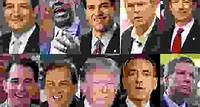 Candidates for the 2016 Republican U.S. presidential nomination: (top row, left to right) Ted Cruz, Ben Carson, Marco Rubio, Jeb Bush, and Rand Paul; (bottom row, left to right) Scott Walker, Chris Christie, Donald Trump, Mike Huckabee, and John Kasich.