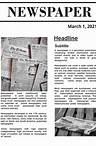 Free Simple Newspaper Template For Google Docs
