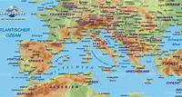 Karte von Südeuropa (Übersichtskarte / Regionen der Welt) | Welt-Atlas.de