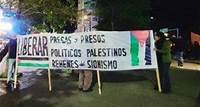 Uruguayos se manifiestan por la libertad de presos palestinos