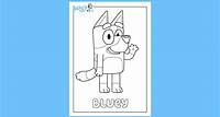 Print Your Own Colouring Sheet Of Bluey At Home