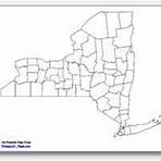 printable New York county map unlabeled