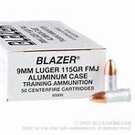1000 Rounds of Bulk 9mm Ammo by Blazer - 115gr FMJ