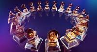 Image of GRAMMY Awards trophies in a circle