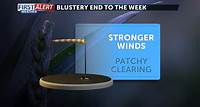 More wind and fewer clouds on Friday