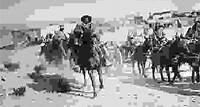 Pancho Villa on horseback, 1916.