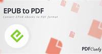 EPUB para PDF: Converta gratuitamente arquivos do formato EPUB para PDF!