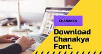 Chanakya Hindi Font Download For Free