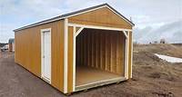 Prebuilt Garage Shed Workshop 12 X 28 w/ 8' walls This Large Heavy-duty garage comes with roll-up garage door 8 X 7 door opening, Window, and Walk-in door. The long-lasting floor is made from Pressure-treated lumber 12" joist spacing and 4 x 6 skid. 3/4" Water resistant flooring. Sheet metal roof. Perfect for a workshop, shed or storing a Side-