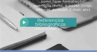 Referencias bibliograficas - exemplos (livros, e-books, blogs, internet)