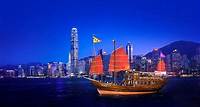 Aqua Luna: cruzeiro noturno no Porto de Vitória, em Hong Kong