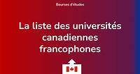 La liste des 35 universités canadiennes francophones en 2023