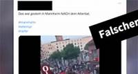Nach Messerangriff in Mannheim: Video von Demo in falschem Kontext verbreitet