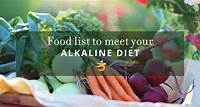 Alkaline foods list