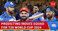 Watch! Virat Kohli, Jasprit Bumrah and who? TOI predicts the T20 Cricket World Cup Squad
