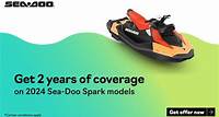 Sea-Doo - Get 2 years of coverage, and an extra $500 when purchasing two units, on 2024 Spark models