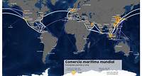 Las principales rutas comerciales marítimas del mundo