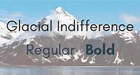 Glacial Indifference Font Family · 1001 Fonts