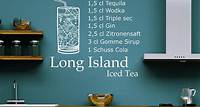 Wandtattoo Long Island Iced Tea