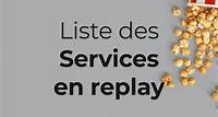 Les services de Replay disponibles avec votre offre Freebox