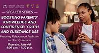Boosting Parents’ Knowledge and Confidence – Youth and Substance Use
